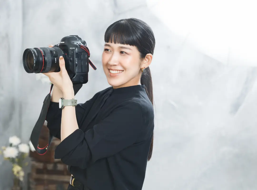 女性フォトグラファーが自然な表情を引き出します